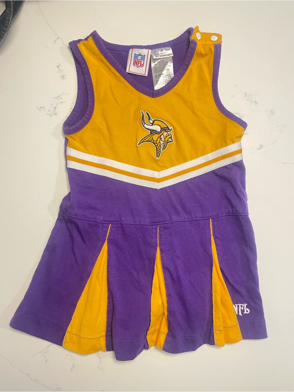 NFL Minnesota Vikings Girls Purple & Gold Cheer Dress